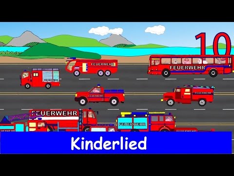 10 kleine Feuerwehrautos - Kinderlernlied - Sing mit Yleekids