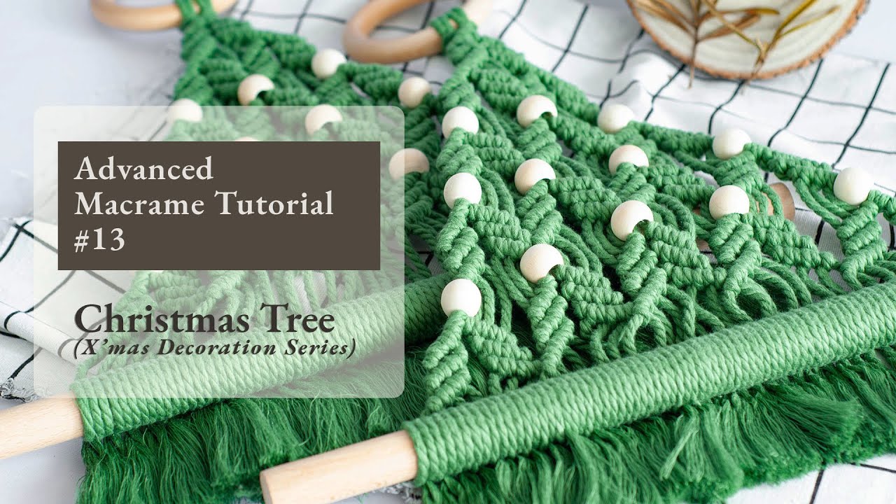 DIY Easy Macrame Christmas Series #1 X'mas tree DIY | Handmade | Gift | Decor