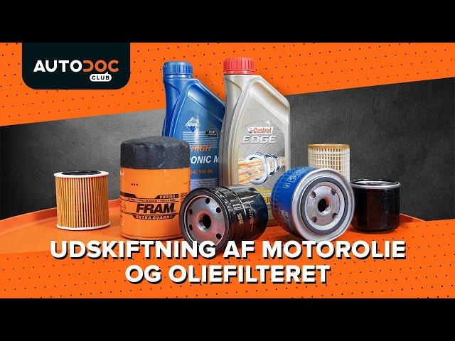 Se vores videoguide om fejlfinding i Motorolie filter VAUXHALL
