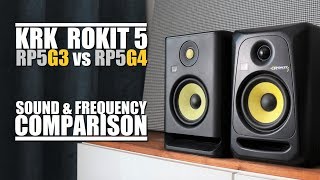Video thumbnail for KRK Rokit 5  RP5G4 vs RP5G3 (NEW vs OLD)  ||  Sound & Frequency Response Comparison by DSAUDIO.review