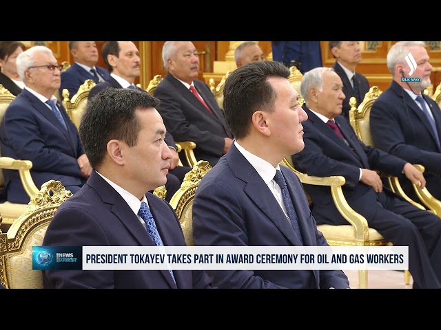 President Tokayev takes part in award ceremony for oil and gas workers
