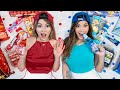 Red Food Vs Blue Food Challenge