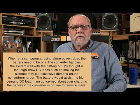 Straight Talk - Should RV Battery Stay On when Plugged into Shore Power?