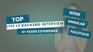 Download the video "4+ Years Experience? Watch This Live L2 Backend Dev Interview | #angular #nodejs"