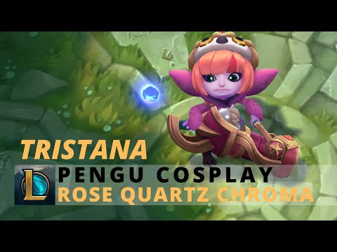 Pengu Cosplay Tristana Rose Quartz Chroma - League Of Legends