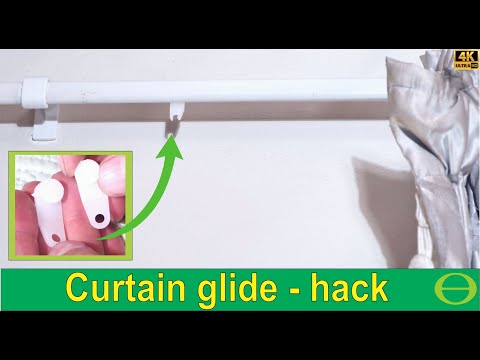 Curtain glide / slider broken - hack to insert new glide without taking off whole curtain