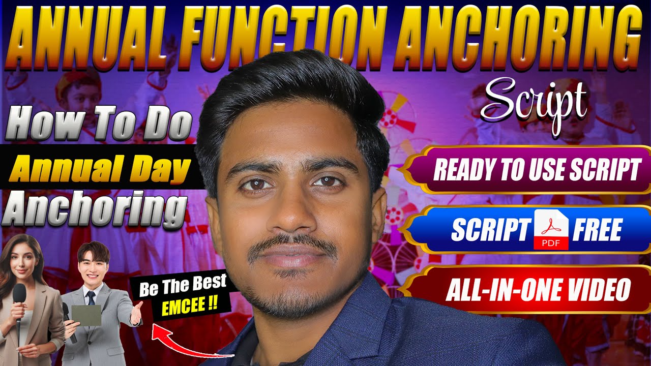 Master Anchoring for Annual Function | Free Anchoring Script PDF 🎤📜