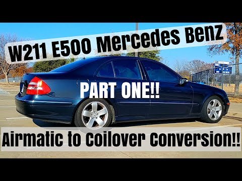 Mercedes E500 Coilover Conversion Front Part 1