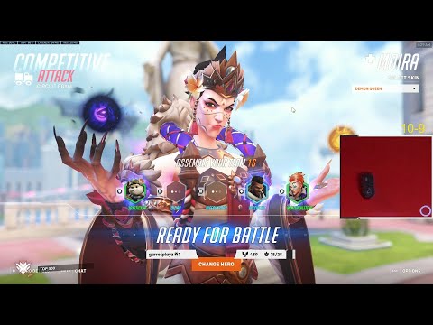 Moira Buff! Gale Adelade Moira Overwatch 2 Season 4 Top 500 Gameplay