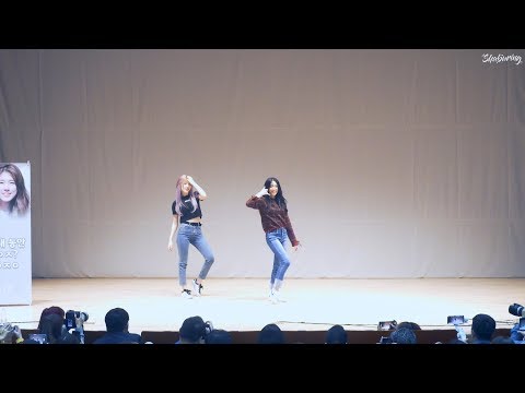 181012 유니티 이수지&의진 "전야 + 다이아몬드" 전체캠 @ 마지막 팬사인회