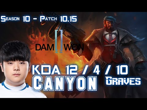 DWG Canyon GRAVES vs VOLIBEAR Jungle - Patch 10.15 KR Ranked