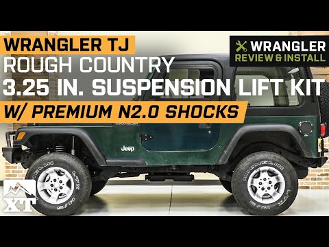 Wrangler TJ Rough Country 3.25 inch Lift Kit w/ Premium N2 Shocks (1997-2002 4.0L) Review & Install