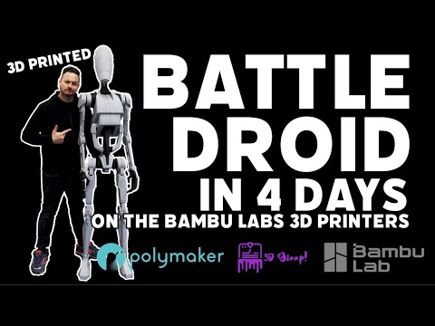 The Power of Bambu Lab Printers: Printing the Star Wars Battle Droid in 4 Days!