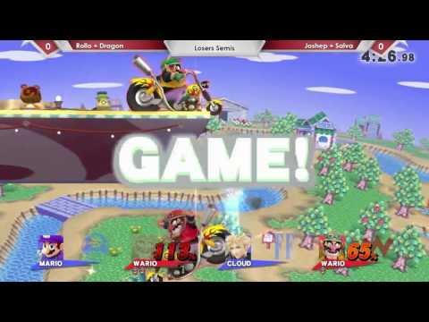 SP46 2v2 - Rollo (Mario) & Dragon (Cloud) Vs. Joshep (Wario) & Salva (Wario) LS - Smash 4