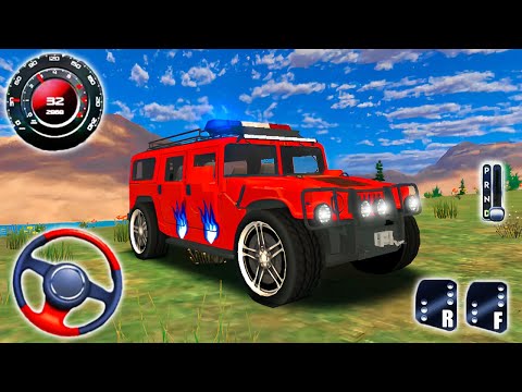 Police Drift Car Driving Simulator Red Luxury Hummer Police Drive - Android GamePlay