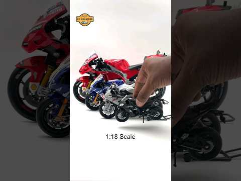 Understand Diecast Bike Scale Model Sizes #bikes #motogp #bmws1000rr #kawasaki #ninjah2r #modelbikes