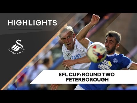 Swans TV - EFL CUP Highlights: Peterborough v Swansea