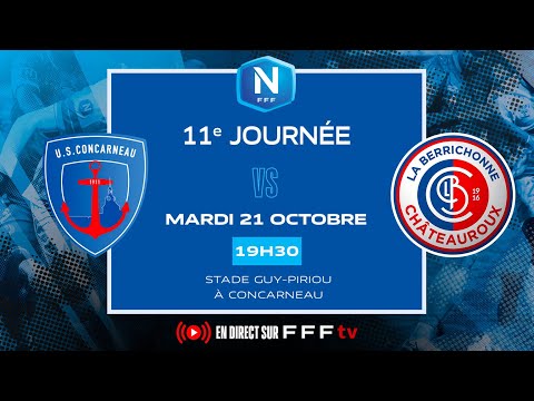 J11 I US Concarneau vs LB Châteauroux en replay I National FFF 2025-2026