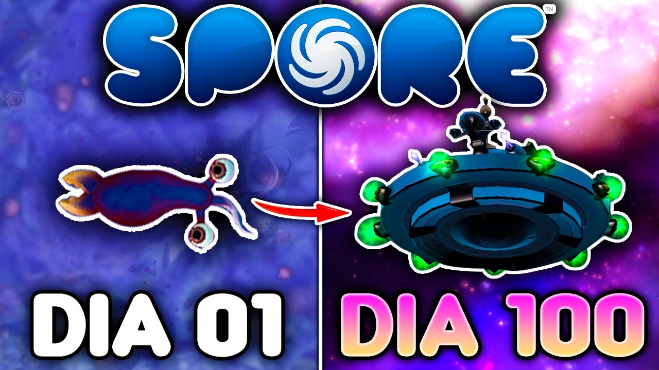 PASSEI 100 DIAS COMO UMA CÉLULA ATÉ DOMINAR A GALÁXIA INTEIRA - SPORE - O FILME