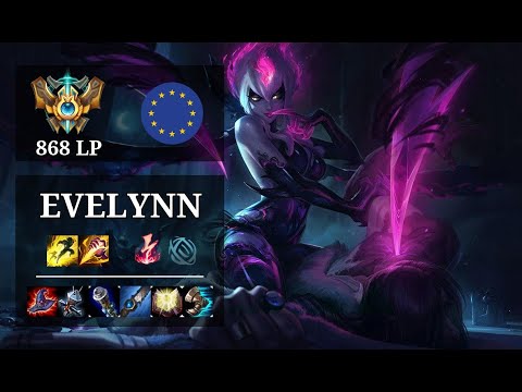 Evelynn Jungle vs Warwick - 22 kills - Murthh - EUW Challenger (868 LP) Patch 10.20
