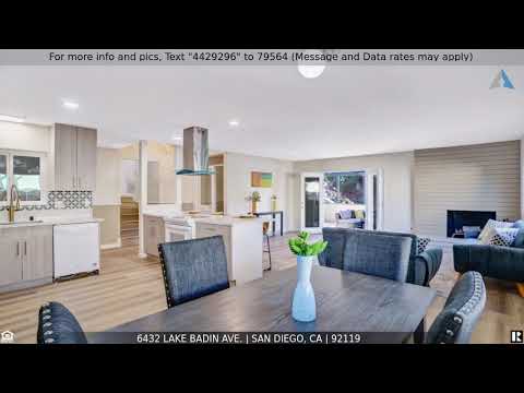 Priced at $1,049,000 - 6432 Lake Badin Ave., San Diego, CA 92119