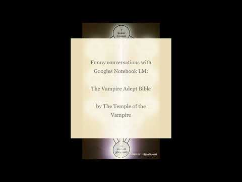 The Vampire Adept Bible by The Temple of the Vampire - Funny Conversations with Googles Notebook LM