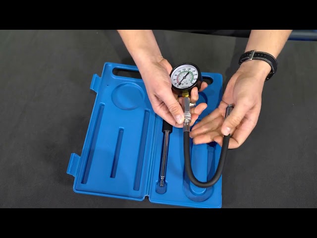 Vidéo teaser pour BRLLIANT TOOLS BT581150 Kompressionstester-Satz für Benzin Motoren, 2-tlg [Powered by KS Tools]