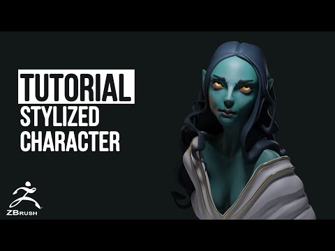 Zbrush Stylized character Full tutorial Zbrush 2022