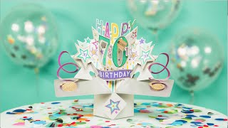 Narozeninové 3D přání Pop Up cyklista