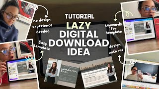 This EASY Canva Digital Download Can Make You Quick Passive Income on Etsy | Step by Step Tutorial!