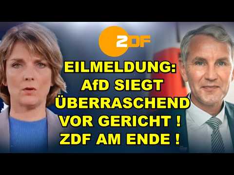 BREAKING NEWS: AfD WINS IN COURT! ZDF'S END!