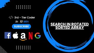 Daily Leetcode challenge🔥 | Search in Rotated Sorted Array | just 10 mins | Best Explanation on YT