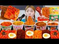 MUKBANG Fire Spicy Noodles Fire Noodle Warps Buldak Rice Paper By HIU 하이유
