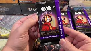 Secrets Of Power Carbonite Box Opening Star Wars Unlimited SWU SEC Is S.W.U. The Best Current TCG?