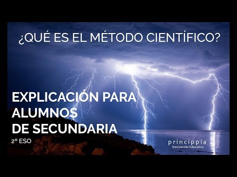 El metodo cientifico. Explicación para alumnos de secundaria