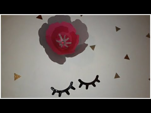 FLOR GIGANTE PARA DECORAR PAREDES!