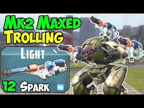War Robots TROLLING: Mk2 Maxed Spark Pursuer Gameplay - WR