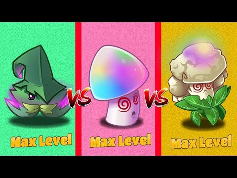 HYPNO SHROOM vs CAULIPOWER vs ENCHANT Mint - Which Plant 's Best? - PvZ 2 Plant vs Plant