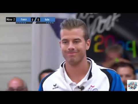 Pétanque: Finale championnat d'Europe 2017 FRANCE-ITALIE