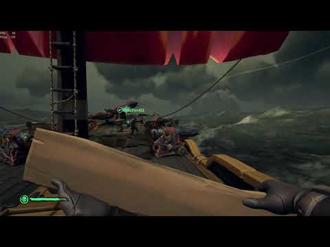 Blowing up a keg on an enemy brig ship | Sea of Thieves