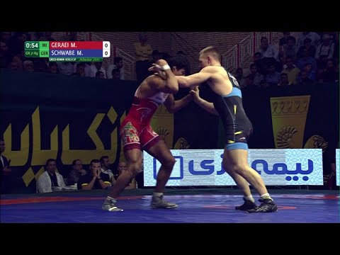 Round 1 GR - 71 kg: M. GERAEI (IRI) df. M. SCHWABE (GER), 7-0