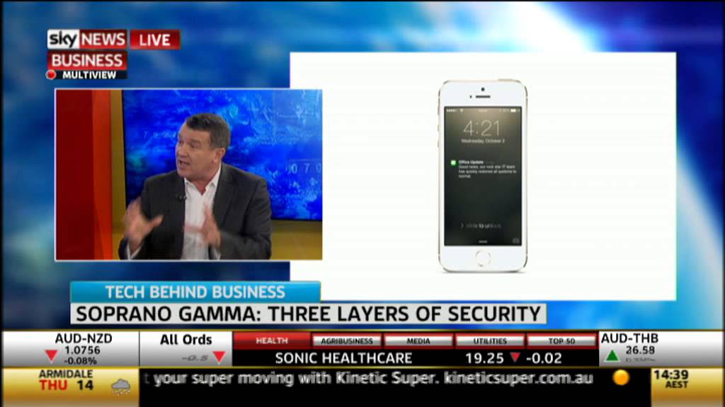 Soprano Design CEO Horden Wiltshire interviewed on Sky News' SkyBusiness TV