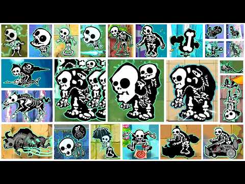 Skeleton of All Zombies When X-Rayed by Electric Plants - Pvz 2 Discovery