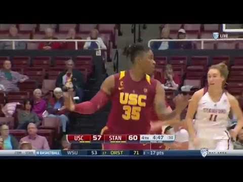 Women’s Basketball: USC 65, Stanford 72 - Highlights 12/31/17