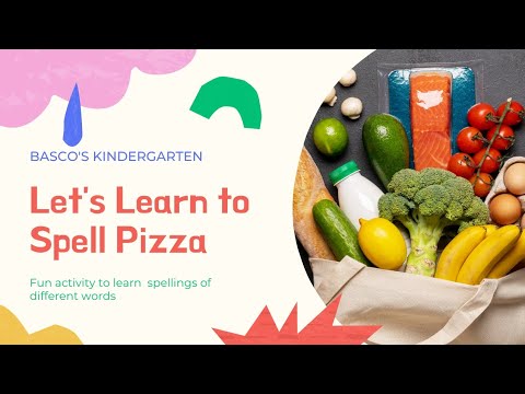 Let's Learn to Spell PIZZA (No Music)