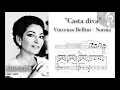 "Casta diva" Norma, V. Bellini - Maria Callas (with score!)1080p HD
