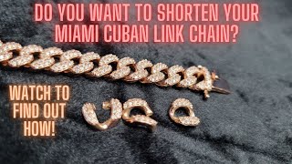 How To Remove Unsoldered Miami Cuban Links to Shorten or Lengthen a Chain/Bracelet