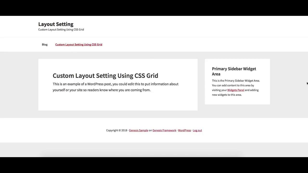 Add Custom Genesis Layout Setting