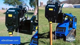 Vibratory Post Driver for Skid Steers & Compact Equipment | Blue Diamond