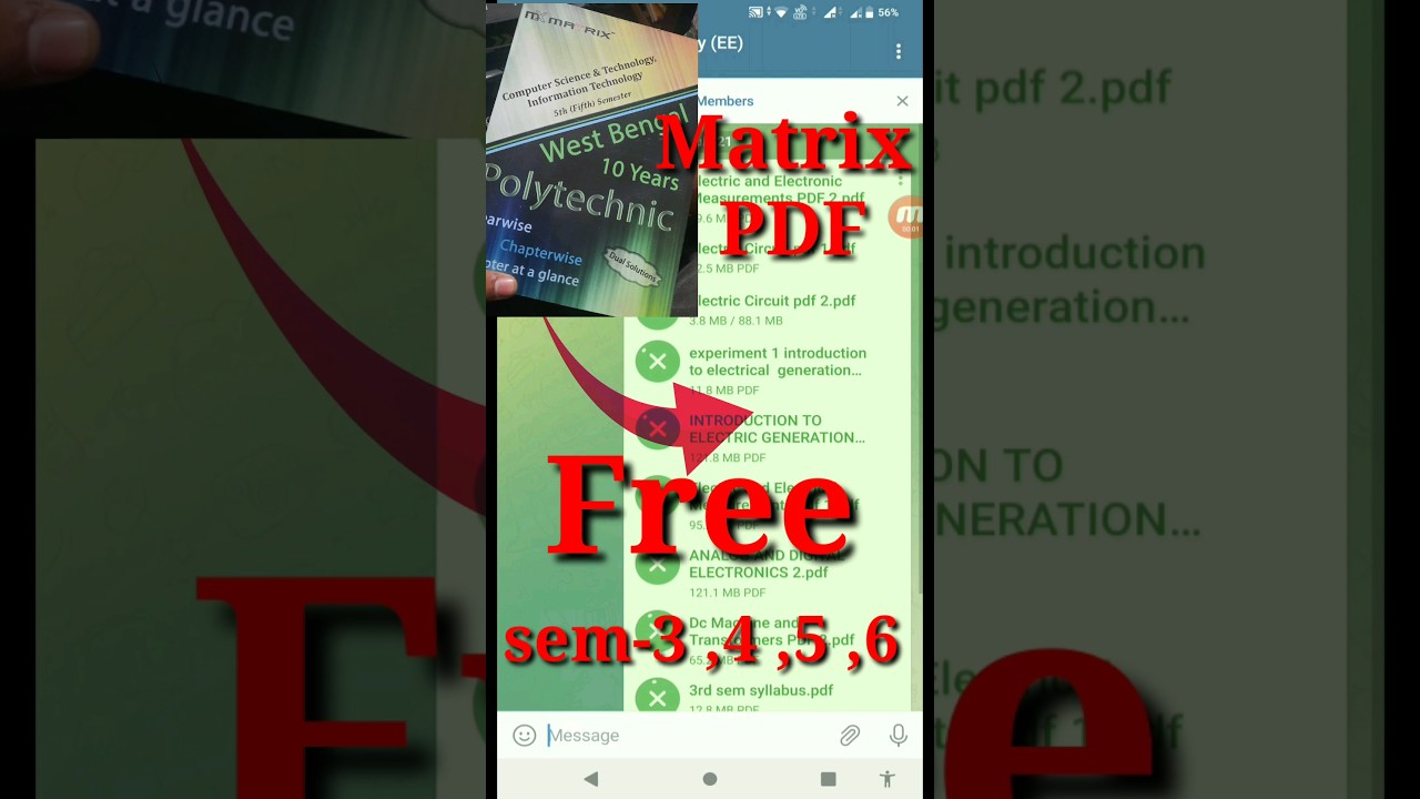 Matrix PDF free download link | 3 sem Matrix, 4 sem Matrix, 5 sem Matrix, 6 sem Matrix Free